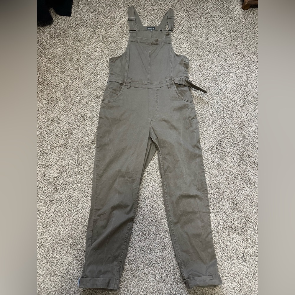 Toad&Co Green Utility Jumpsuit Adjustable Straps